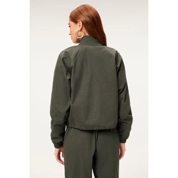 Good American Snap Front Sueded Track Jacket Medium NWT - Picture 3 of 8